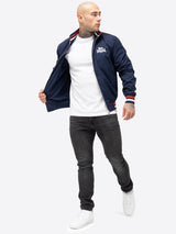 Lonsdale NEWDIGATE Chaqueta de transición, Azul Marino/Blanco/Rojo, XL Men's