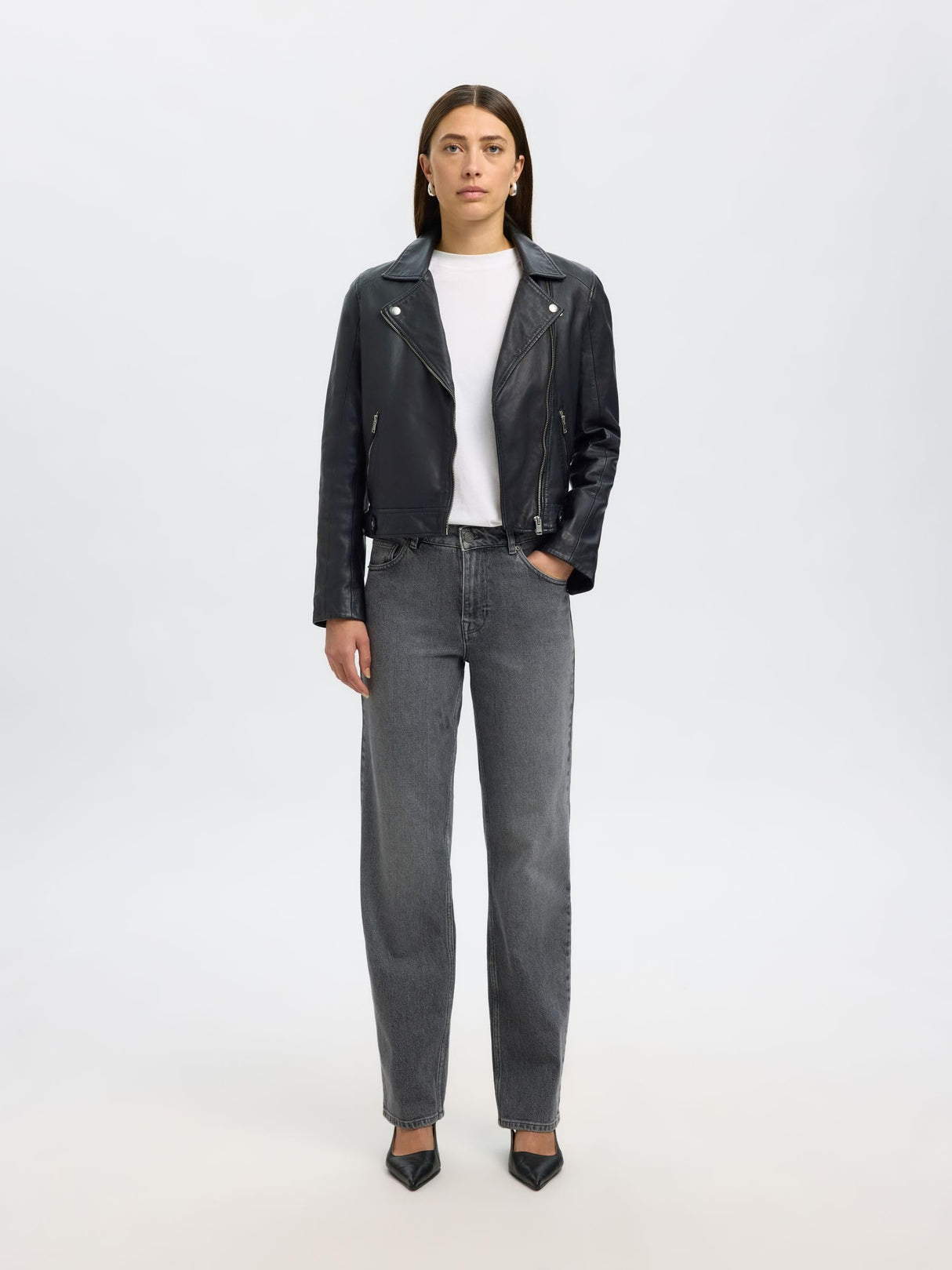 SELECTED FEMME 16071712 Chaqueta, Negro (Black Black), 36 (Talla del Fabricante: 34) para Mujer