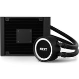 NZXT Kraken 120 - RL-KR120-B1 - Enfriador líquido de CPU AIO RGB - Silencioso y eficaz - Funcionamiento silencioso - LED RGB de anillo - Ventiladores de radiador Aer P de 120 mm (incluidos), color