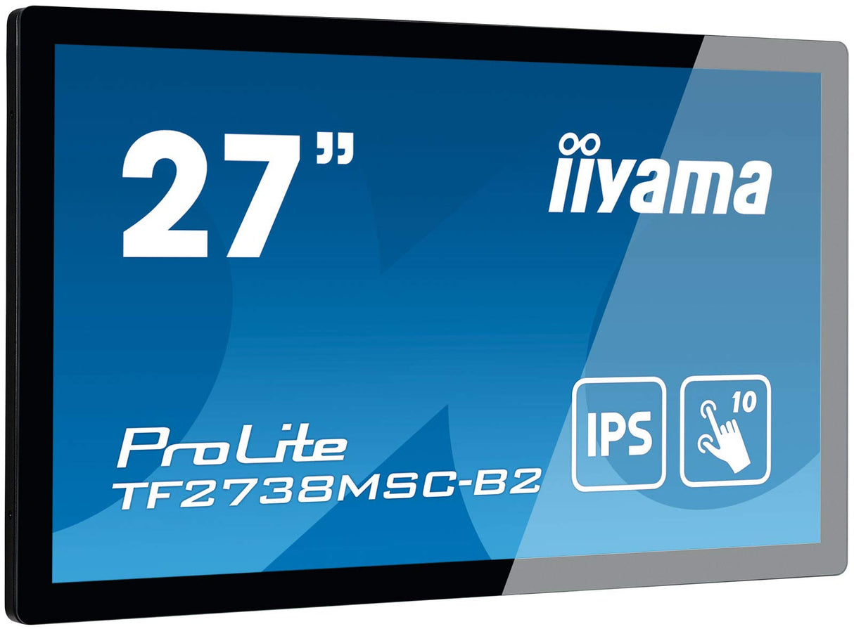 iiyama Prolite TF2738MSC-B2 Monitor Pantalla táctil 68,6 cm (27") 1920 x 1080 Pixeles Multi-Touch Multi-Usuario Negro