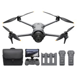Pack para Creadores DJI Mavic 4 Pro 512 GB con DJI RC Pro 2, dron tricámara insignia con cámara Hasselblad de 100 MP y sensor CMOS 4/3, 51 min de tiempo de vuelo, tres baterías, centro de carga