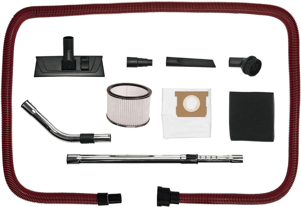 Einhell Aspirador en seco y húmedo TE-VC 2025 SACL (1200 W, clase de polvo L, para polvos con valores MAK >1 mg/m³, 25 L, limpieza de filtros, enchufe de aparatos, incl. varias boquillas y filtros)