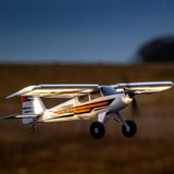 E-Flite Night Timber X Evolutions - Avión teledirigido con iluminación LED de Vuelo Nocturno, AS3X+ y Safe Select (1,2 m)