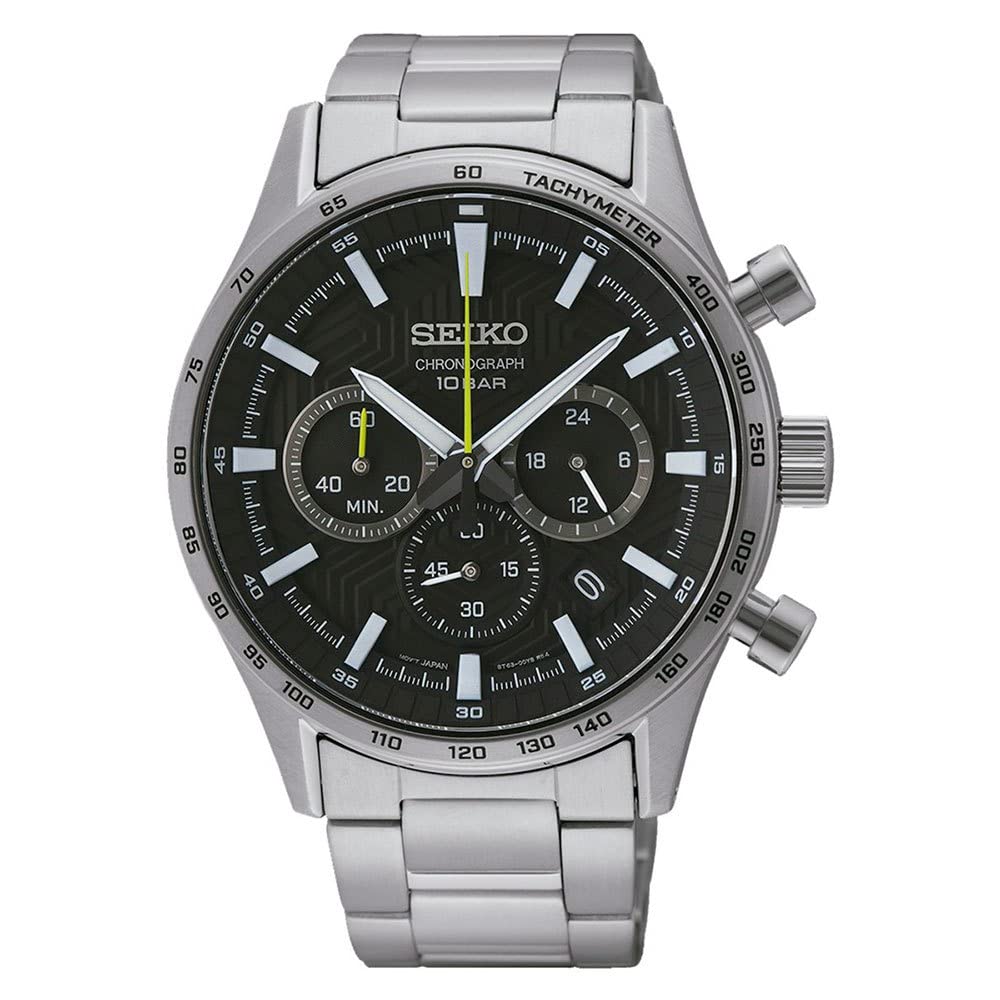 Seiko Reloj Analógico para Hombres de Cuarzo con Correa en Acero Inoxidable SSB413P1