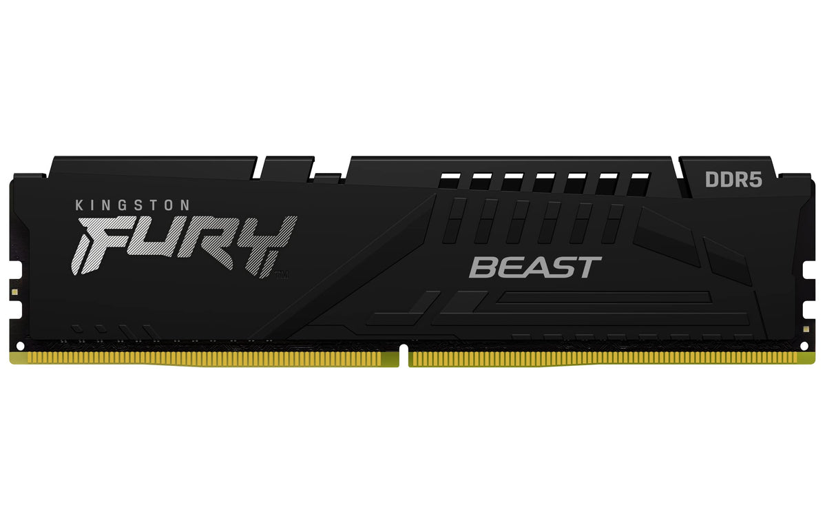 Kingston FURY Beast Negro DDR5 32GB (2x16GB) 5200MT/s CL40 DIMM Memoria gamer para Ordenadores de sobremesa Kit de 2 Intel XMP - KF552C40BBK2-32