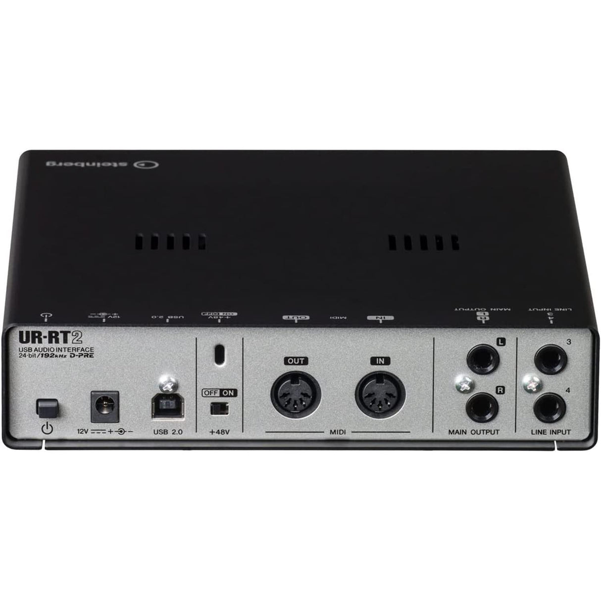 Steinberg UR-RT2 EU Interfaz de audio móvil con sonido profesional (con transformador RND, resolución de audio de 24 bits/192 kHz, preamplificador de micrófono, incl. Cubase AI, Cubasis LE y dspMixFx)