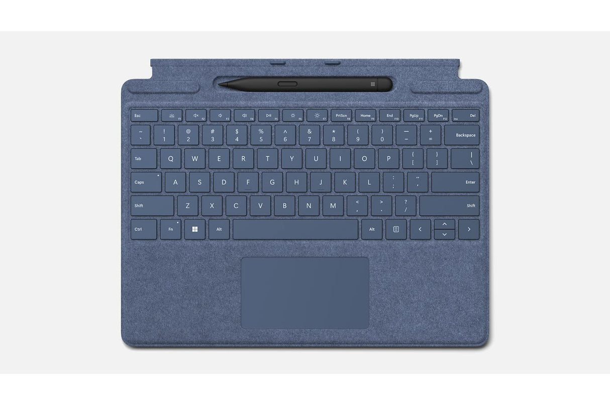 Microsoft Surface Keyboard Signature Keyboard Azul Zafiro + lápiz Capacitivo Surface Slim Pen 2, Compatible con Surface Pro 8, Pro 9 y Pro X (Teclado Azerty)