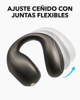 Soundcore C40i de Anker, Auriculares Open-Ear con Clip, Diseño de Juntas Flexible, Controles de Botón, Comodidad Ligera, Ajuste Estable con Almohadillas Acoplables, Transductores Expansivos