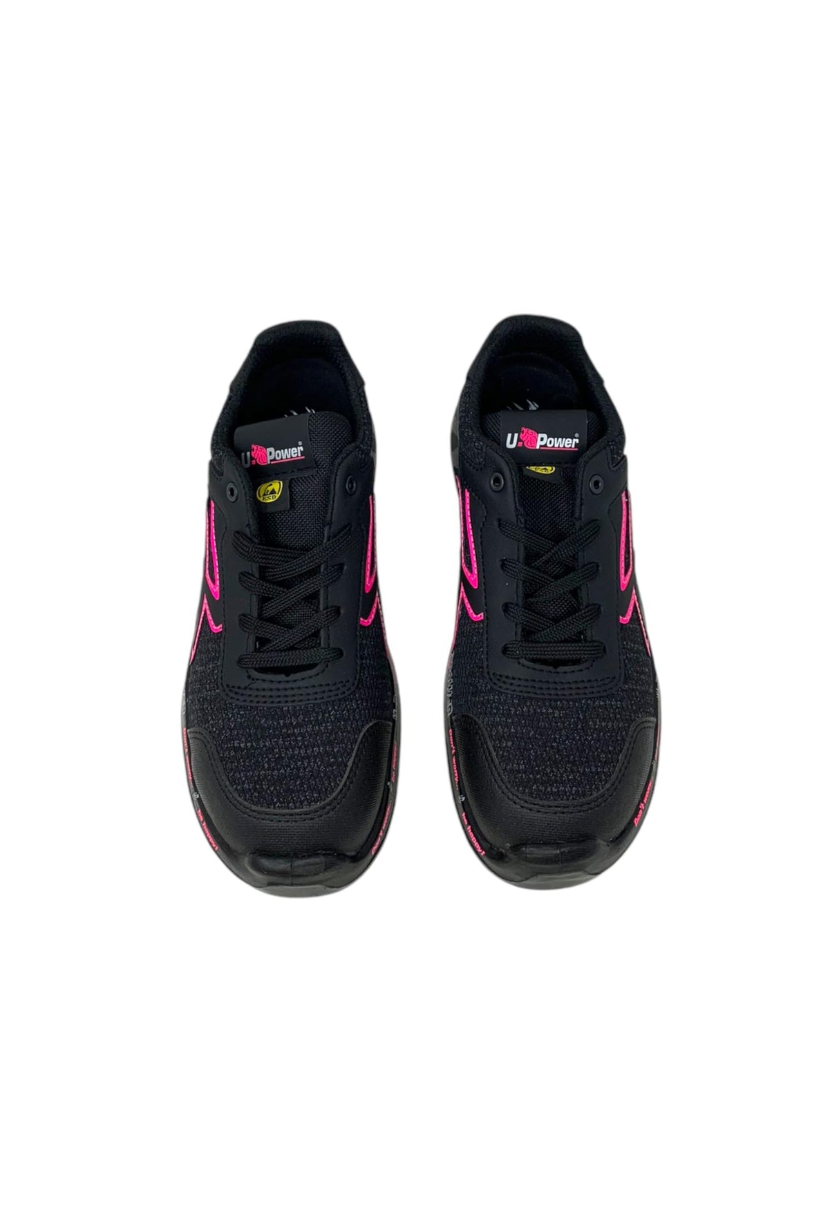 U-Power RV20086 Linea RED LEVE Modelo MICHELLE Zapatos de Seguridad, S1P SRC ESD, Negro, 37 Tamaño