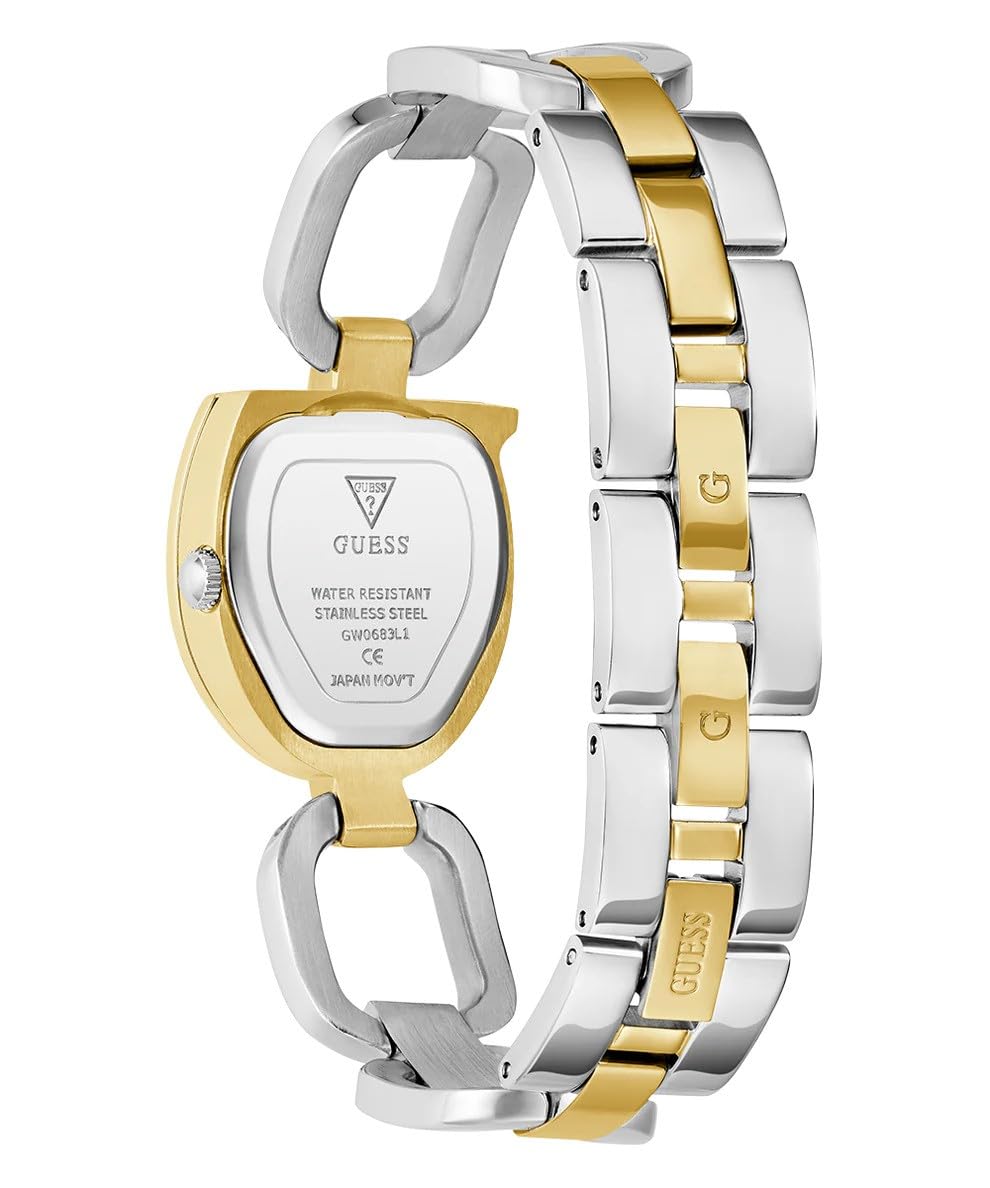 GUESS Reloj Analógico para Mujer'S de Cuarzo con Correa en Acero Inoxidable GW0683L6
