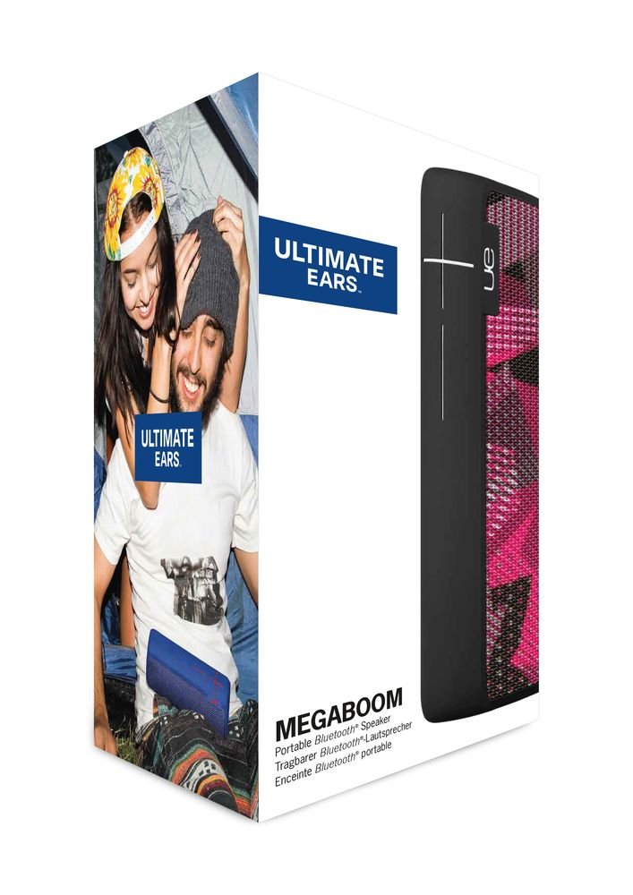 Ultimate Ears Megaboom Altavoz Portátil Inalámbrico Bluetooth, Graves Profundos, Impermeable, Flotante, Conexión Múltiple, Batería de 20 h - Twilight Magenta