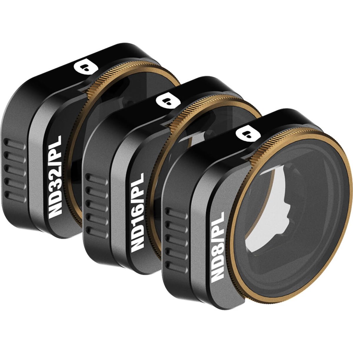 PolarPro - dji Mini 3 Pro - Vivid - ND8/PL + ND16/PL + ND32/PL (3-Pack) - Ultra-Lightweight Aluminum - Precisely Engineered - Horizontal and Vertical Shooting Modes - Color Neutrality
