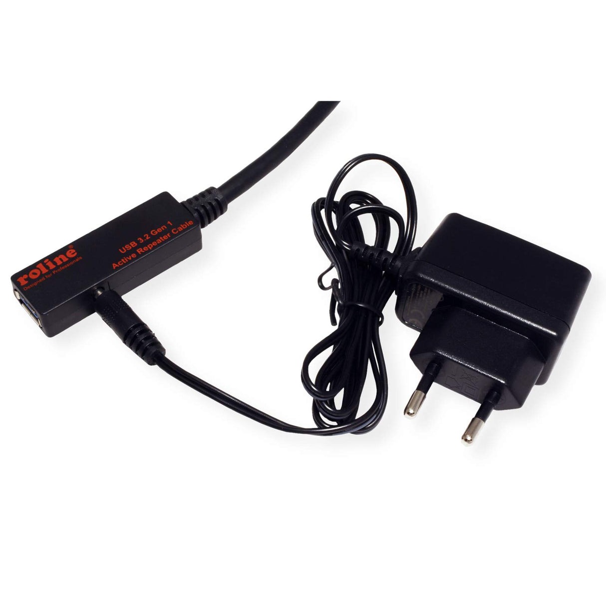 ROLINE Cable repetidor Activo USB 3.2 Gen 1, Negro, 20 m
