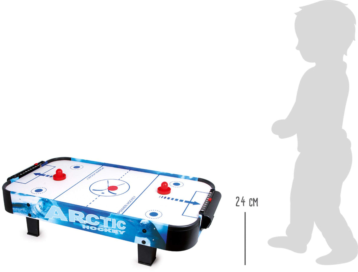 Small Foot Hockey aéreo para Jugar en la Mesa, para niños y Adultos, Juego de acción para Dos Personas. Air Hochey, Multicolor, 108 x 52 x 24 cm (2019739)