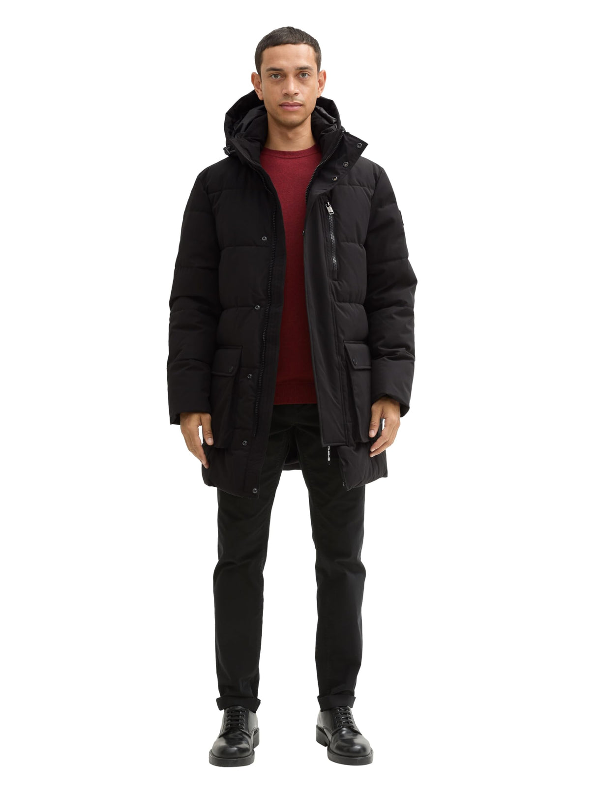 TOM TAILOR 1043659 Parka con Capucha Desmontable, 29999-Black, XXL Hombres
