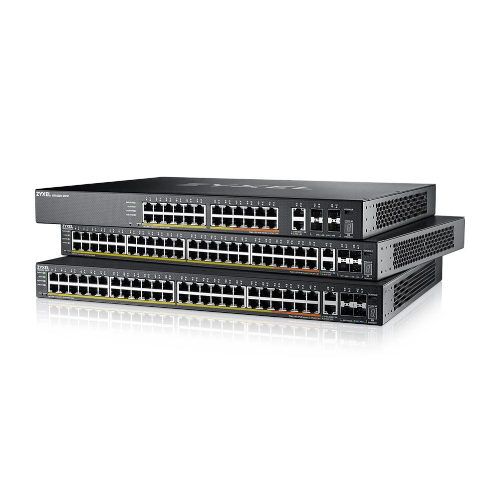 Zyxel 24-Port GbE L3 Access Switch with 6 10G Uplink (XGS2220-30)