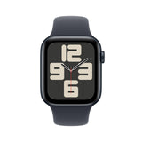 Apple Watch SE de 2.ª generación GPS + Cellular Smartwatch con Caja de Aluminio en Medianoche de 44 mm y Correa Deportiva Medianoche - Talla S/M. Monitores de entreno y sueño y Resistencia al Agua