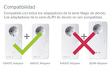 devolo Magic 2 LAN Triple - Adaptador PLC con 3 Puertos Ethernet, para televisor Inteligente, Ordenador y Consola de Juegos