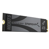SABRENT Rocket 5 de 4TB Unidad SSD M.2 PCIe Gen 5 14GB/s X4 NVMe Interna de Rendimiento avanzado (SB-RKT5-4TB)
