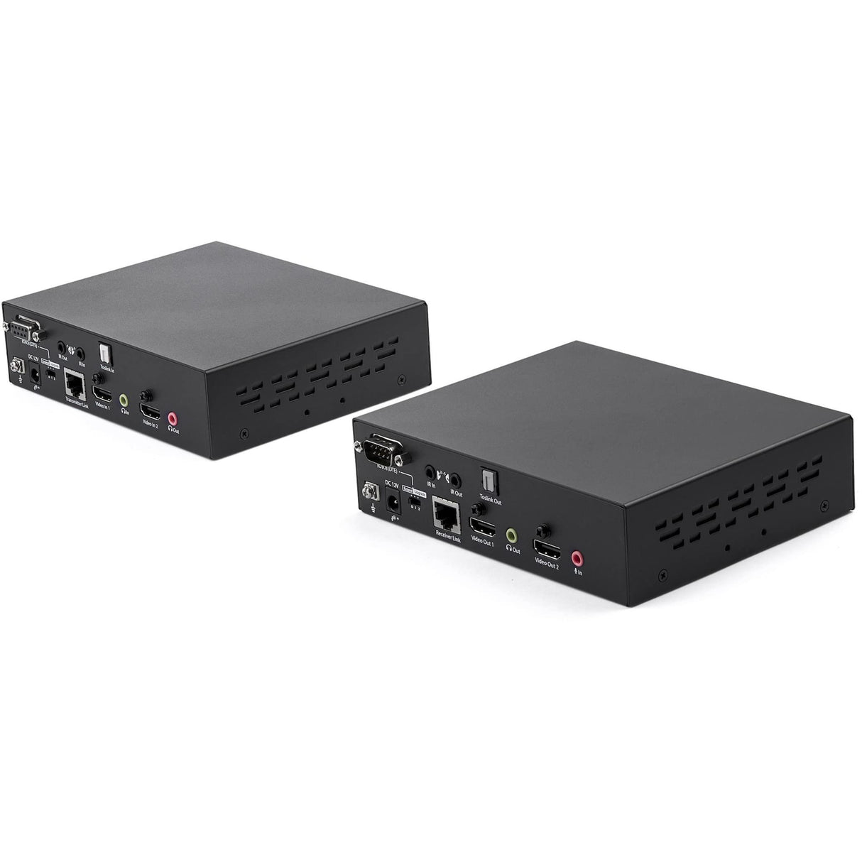 StarTech.com ST222HDBT - Extensor de HDMI Doble (CAT6 1080p por CAT6 o CAT5) Color Negro