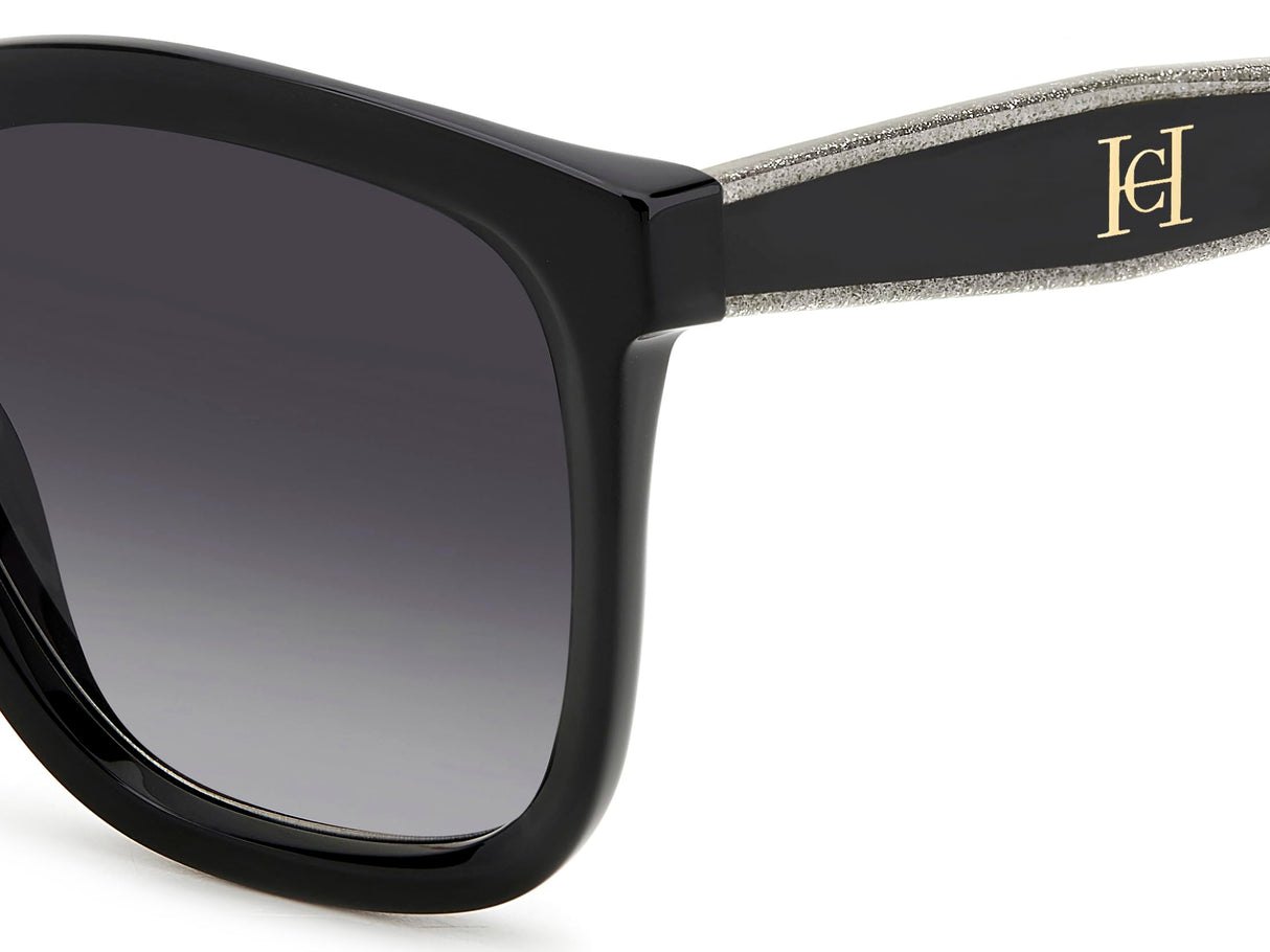 CAROLINA HERRERA Her 0225/G/S Gafas de Sol, Black Silver, 54 para Mujer