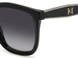 CAROLINA HERRERA Her 0225/G/S Gafas de Sol, Black Silver, 54 para Mujer