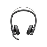 POLY Voyager Focus 2-M USB-C-C Headset USB-C/A Adapter Customer Special 1- Connection Via Bluetooth - Noise Cancellation; Smart Sensor Technology; Dynamic Mute Alerta - Negro