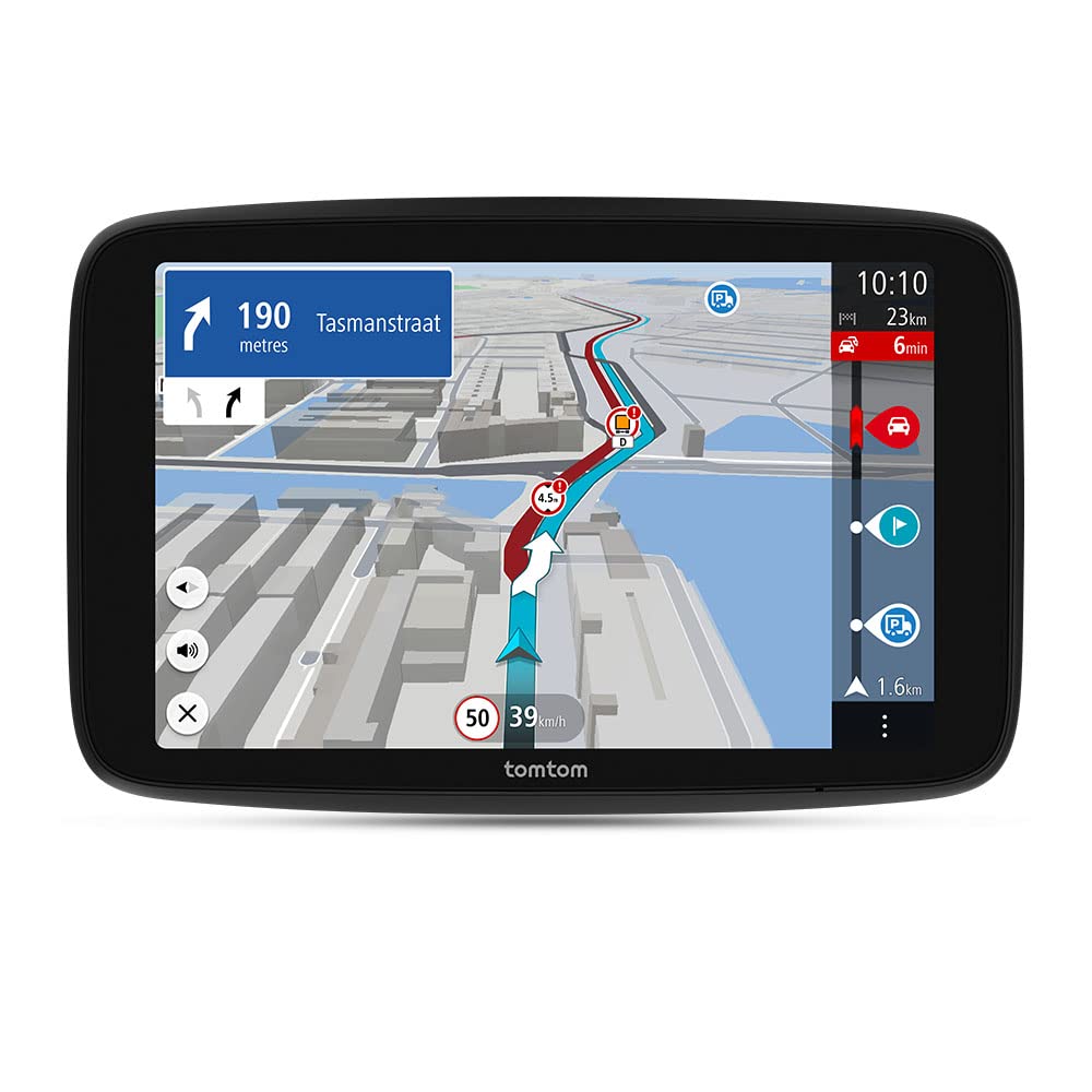 TomTom GO Expert Plus (Pantalla 6 Pulgadas, Traffic, mapas del Mundo, avisos de restricciones, actualizaciones rápidas vía Wi-Fi, señales visuales, USB-C) - Software actualizado