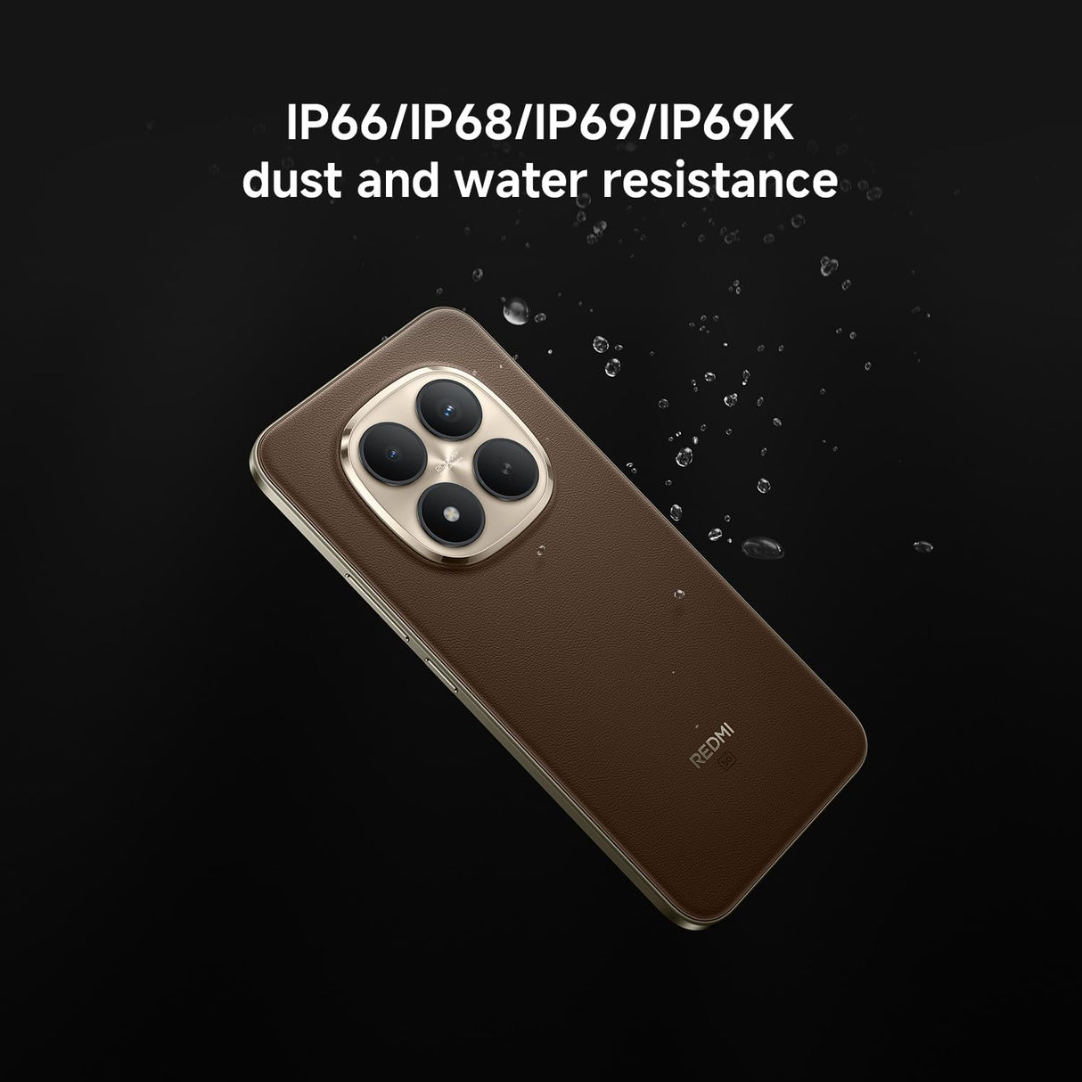 XIAOMI REDMI Note 15 Pro+ 5G - Smartphone de 12+512GB, Pantalla AMOLED 6,83" 1.5K AMOLED, Snapdragon 7s Gen 4, cámara de 200 MP, Hypercharge 100W, Cargador no Incluido, café Moca (Versión ES)