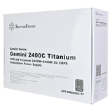 SilverStone Gemini 2400C Titanium, Fuente de alimentación redundante 80PLUS Titanium 2400W+2400W 2U CRPS, SST-GM2400C-TF
