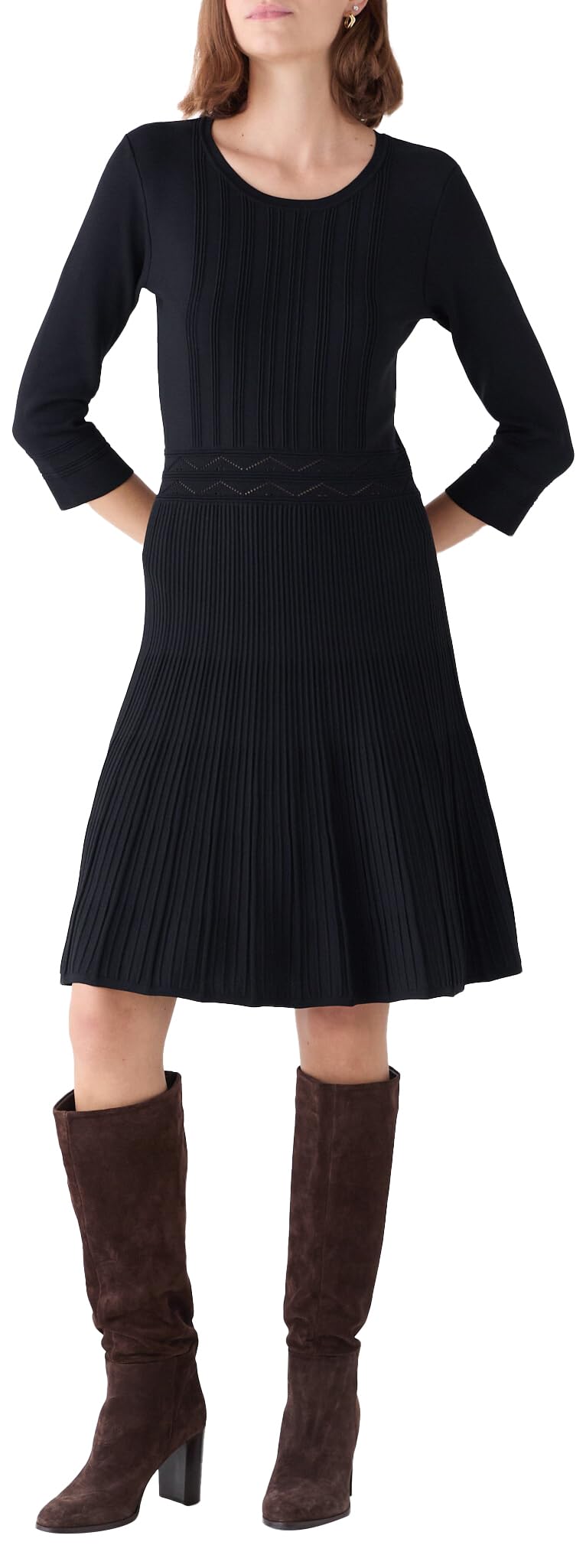 Caroll 251R-ROMELINE Vestido, Belleza Negra, 42 para Mujer