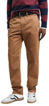 GANT Chino de Sarga Regular Pantalón, Nogal Tostado, 33W x 34L para Hombre