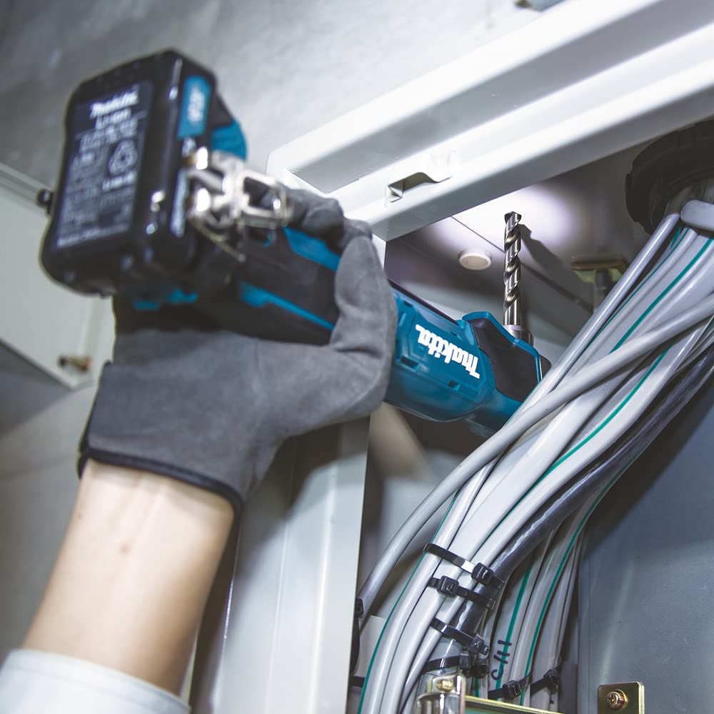Makita DA332DSYJ - Taladro angular de batería de 10,8 V, cargador en Makpac, gasolina, con 2 baterías de 1,5 Ah