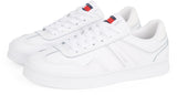 Tommy Jeans Low Profile Sneaker Mujer Greenwich Leather Elegante, Blanco (White), 37