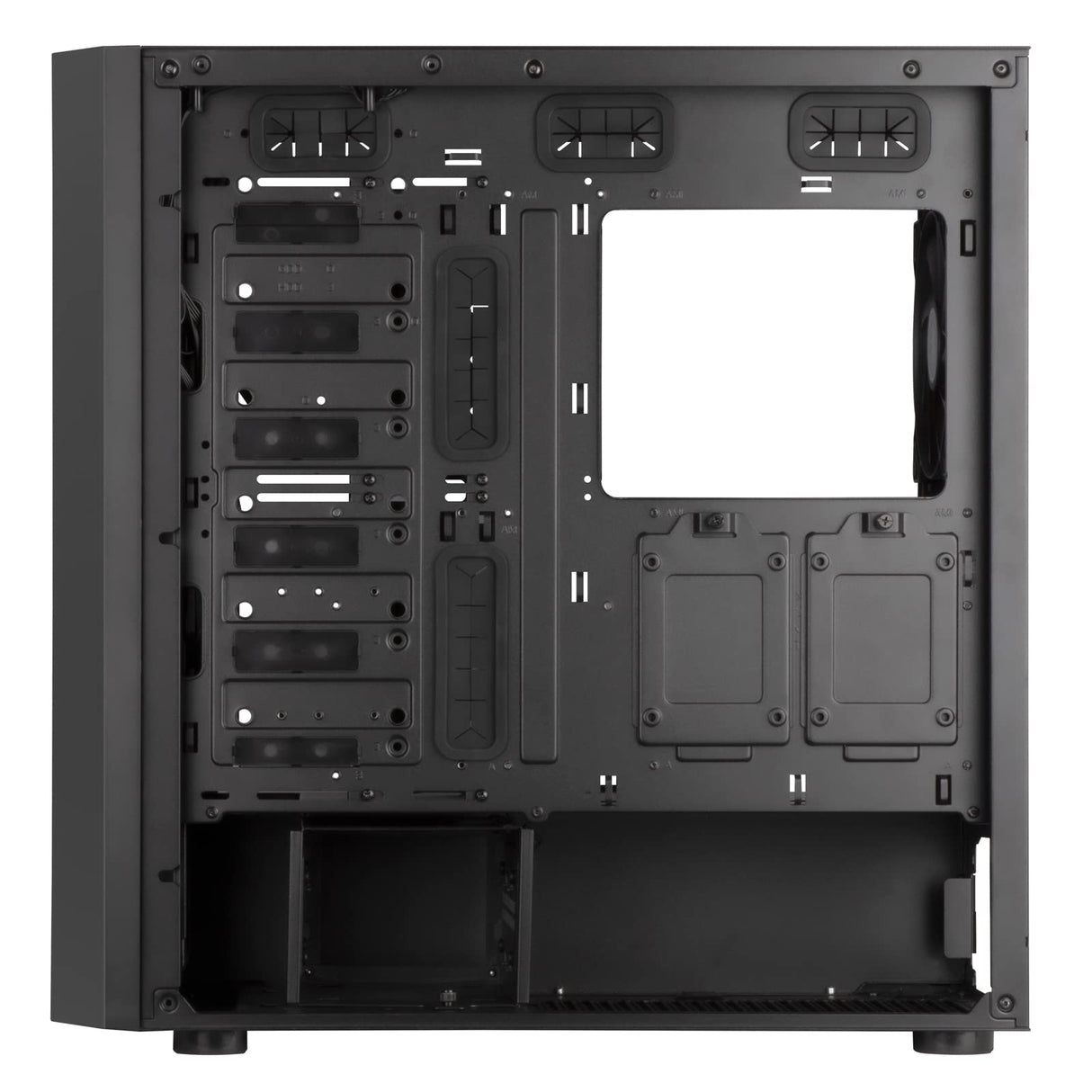 Silverstone SST-SEH1B-G - Seta H1 Carcasa Torre Mediana con Panel Frontal de Rejilla Perforada, chasis de Acero e iluminación ARGB