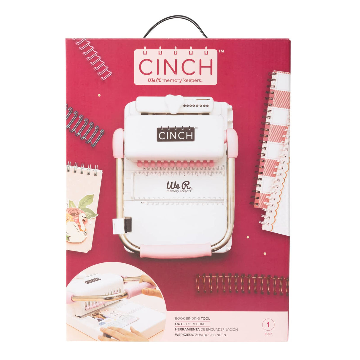 We R Memory Keepers 0633356627890 Heidi Swapp Cinch Machine, Materiales sintéticos, Multicolor, 39.37 x 27.94 x 17.78 cm