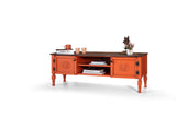 Hanah Home Soporte de televisión, MDF, Naranja, Talla única