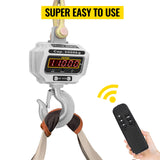 BananaB Báscula de Grúa, 5000KG Escala de Grúa Digital, 220V Báscula Digital Balanza de Pesaje Electrónica para Caza, Granja y Construcción