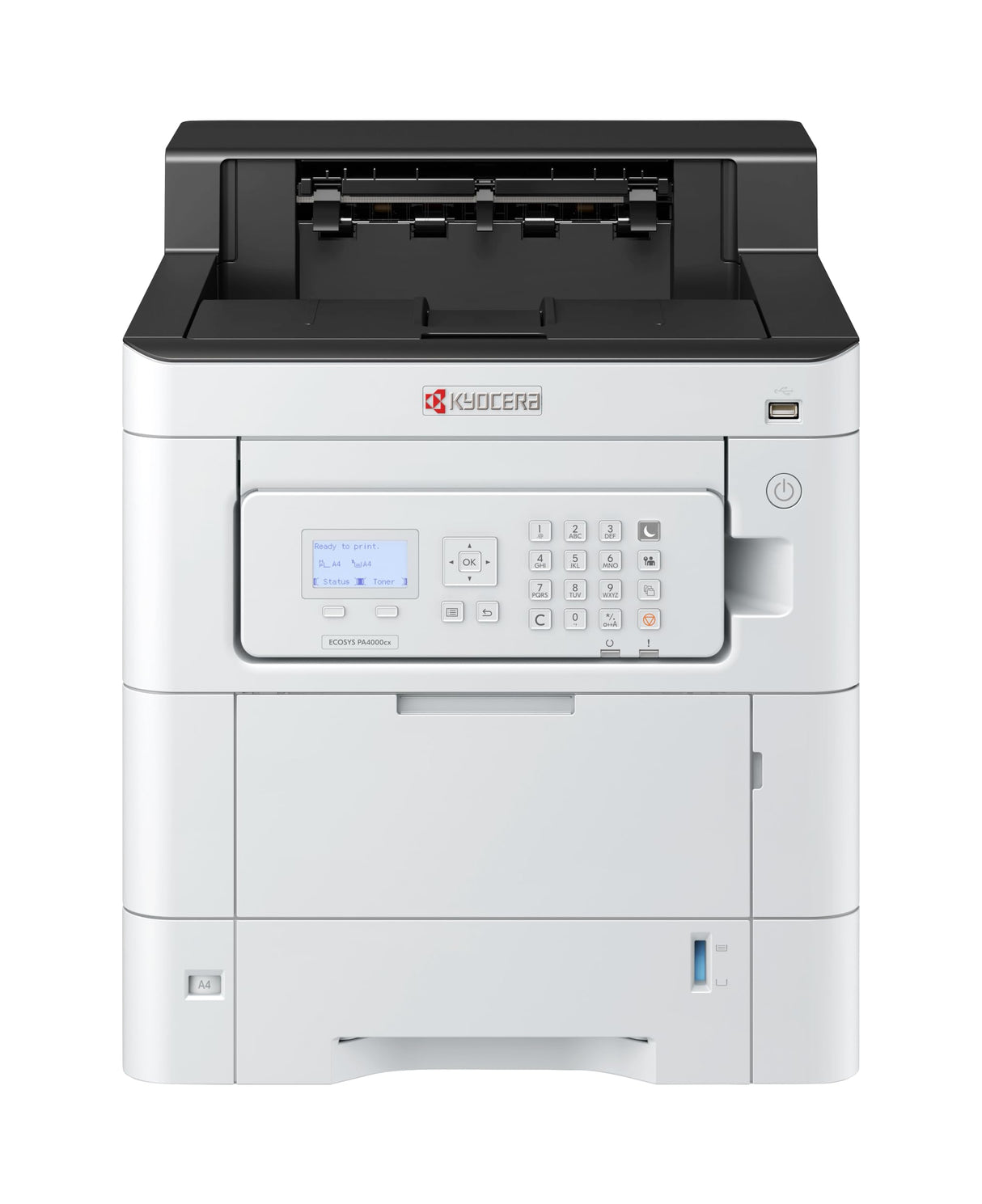 Kyocera Ecosys PA4000cx - Impresora láser a Color (40 ppm, Panel inclinable, Unidad dúplex, 100 + 550 Hojas, Gigabit LAN, Mobile Print)