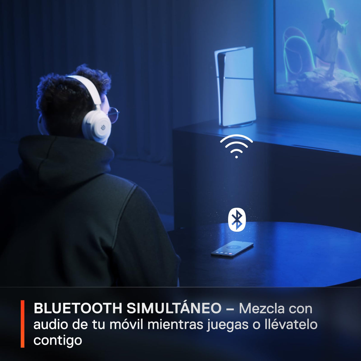 Steelseries Arctis Nova 7P Wireless Auriculares - Destiny 2 Final Shape Edition - Objetos - 2,4GHz + Bluetooth - Batería USB-C - PS,PC,Switch