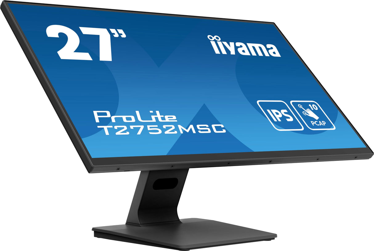 iiyama T2752MSC-B1 27" Bonded PCAP 10P Táctil, 1920x1080, Panel IPS, Flat Bezel Free Glass Front, HDMI, Displayport, 360cd/m² ( Táctil), USB Hub 2x 3.2, Altavoces
