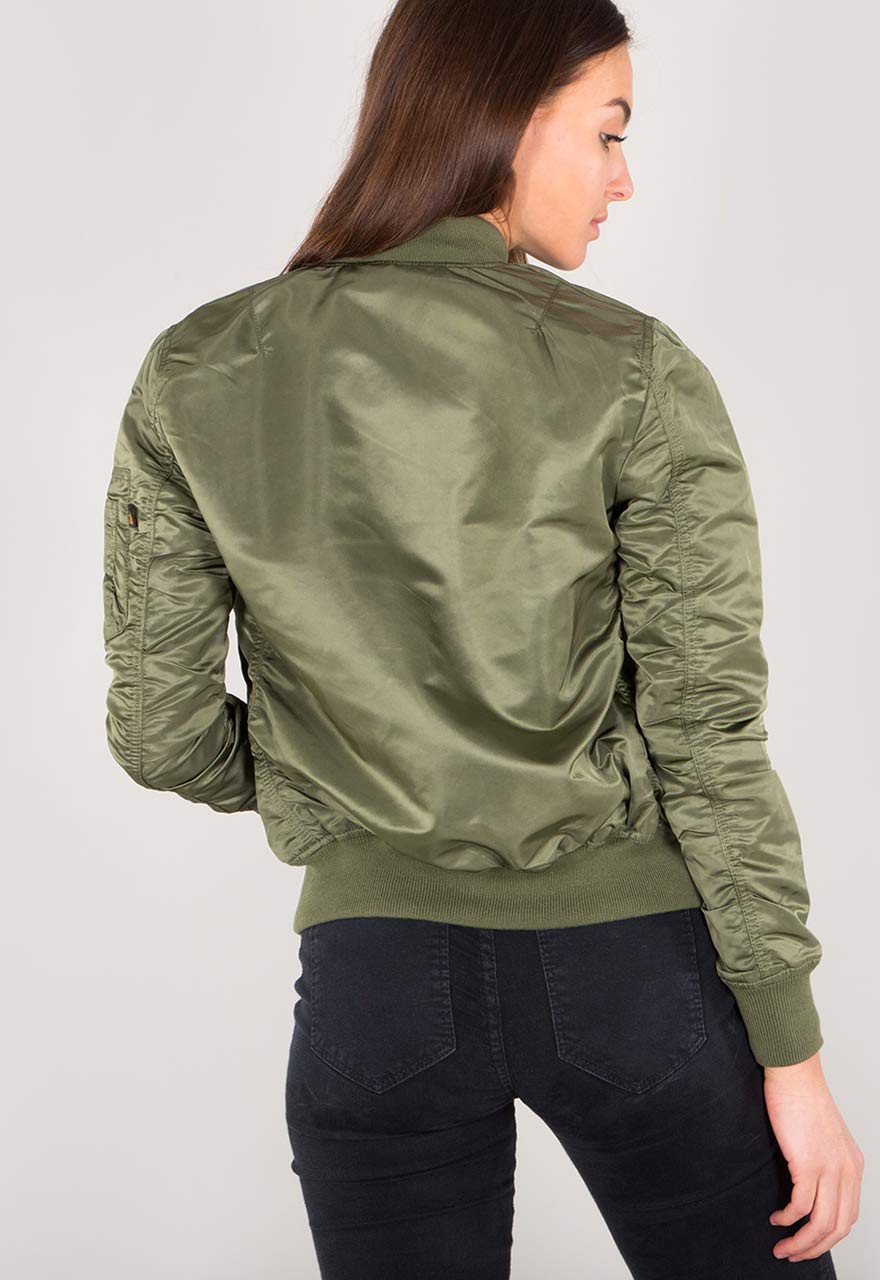 ALPHA INDUSTRIES MA-1 VF LW Chaqueta Bomber, Verde (Sage Green-01), XS para Mujer