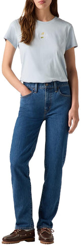 Levi's 724 High Rise Straight, Vaqueros Mujer, Mosey Mid Stone, 30W / 32L