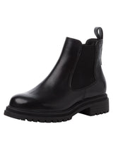 Tamaris Botines Chelsea para Mujer, Piel, Gore-Tex, Negro, 38 EU