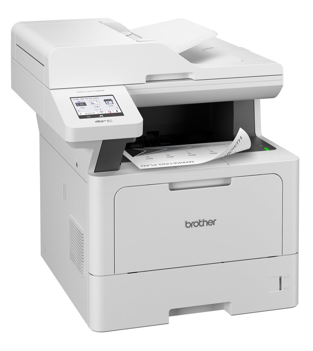 Brother MFCL5710DW, Impresora multifunción láser Monocromo de Uso Profesional, dúplex automático 4 en 1, Red Cableada y WiFi,