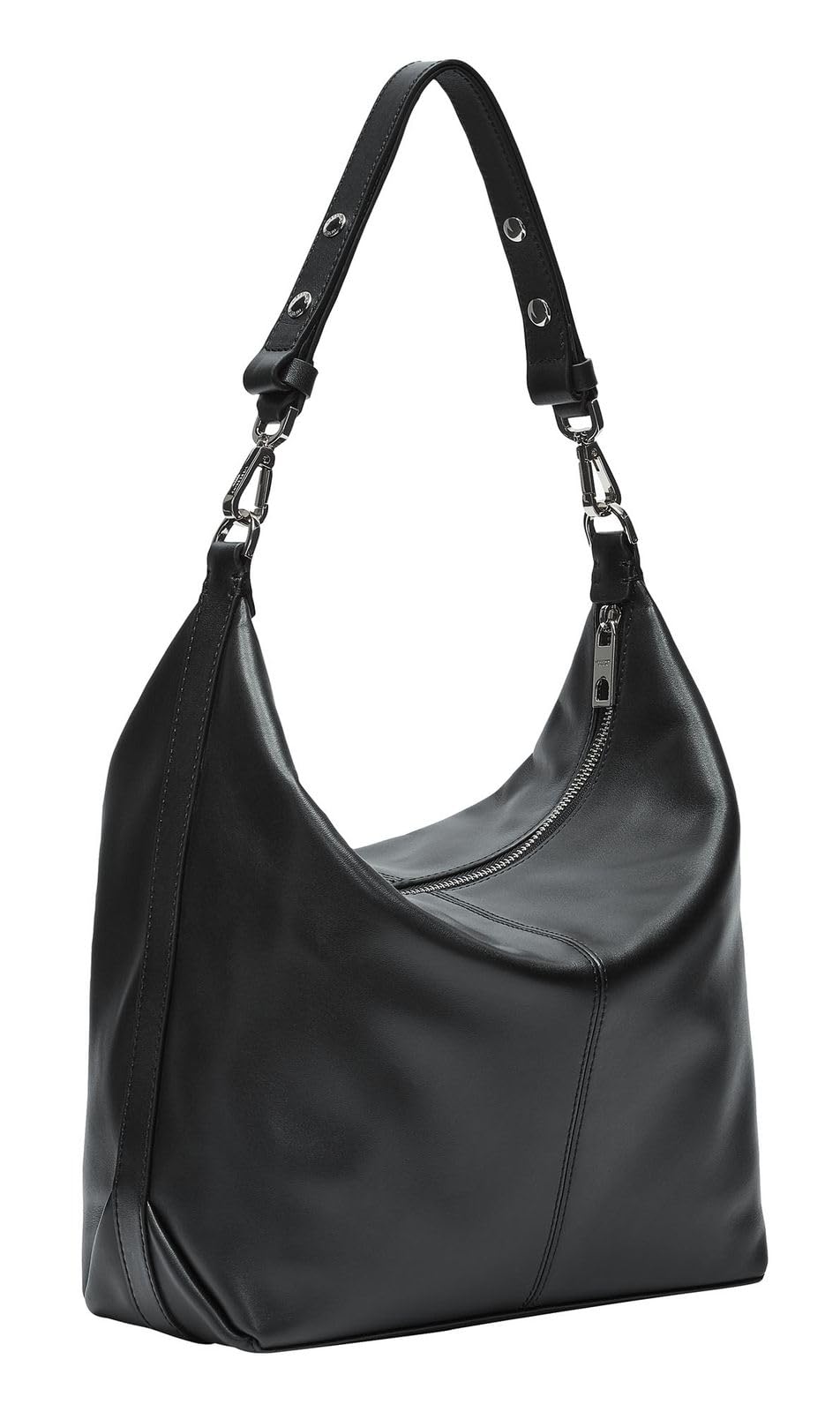 Liebeskind Paris Biker Hobo M Negro, Mujer, Black, Small