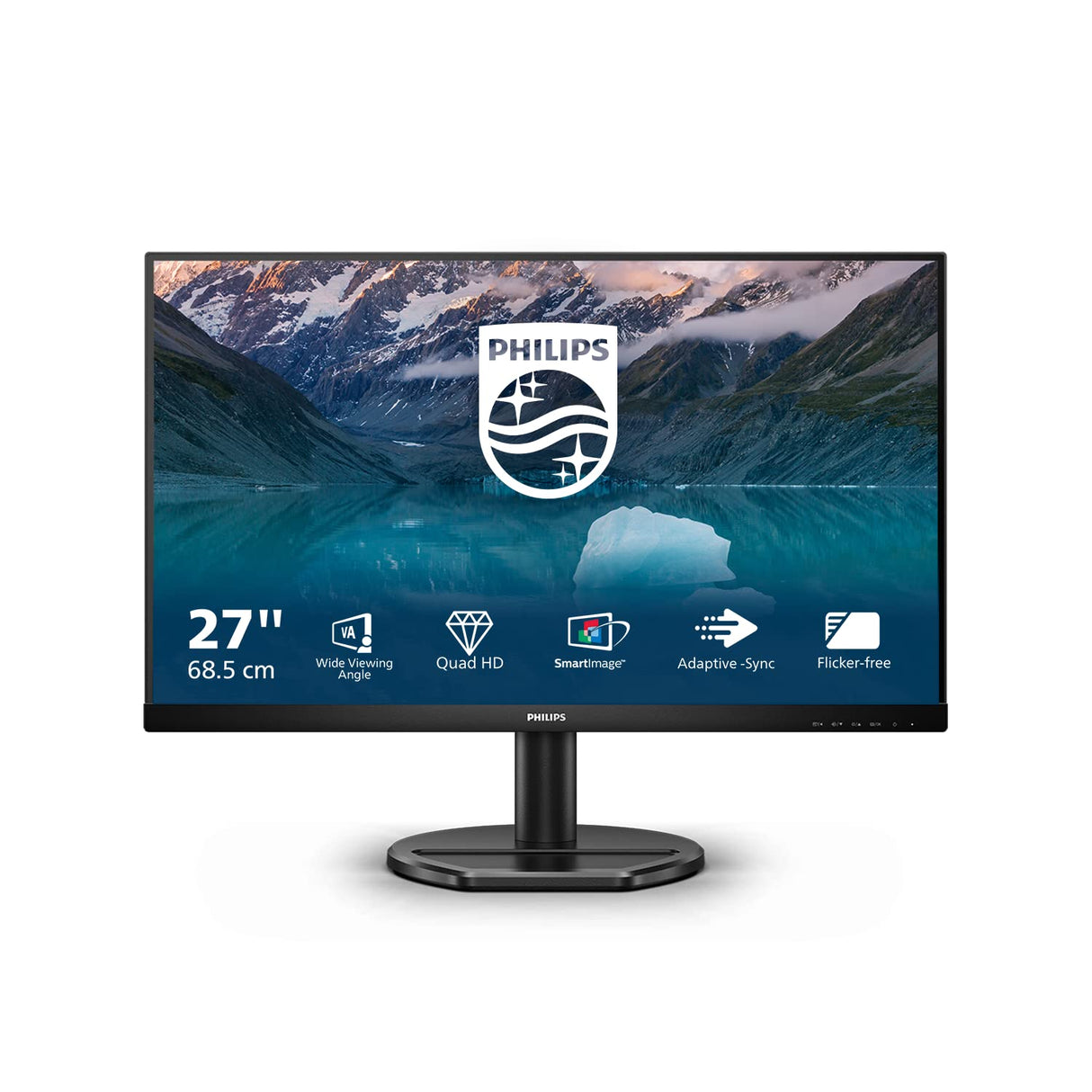 Philips 275S9Jal - Monitor QHD de 27 Pulgadas, 75 Hz, 4 Ms, Va, Altavoces USB, Tilt, Vesa 100, Imagen Inteligente (2560 x 1440 @ 75 Hz, 300 CD/M², HDMI 1.4 / DP 1.2 / USB 3.2)