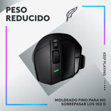 Logitech G G502 X LIGHTSPEED Ratón inalámbrico para Gaming - Ratón óptico con interruptores óptico-mecánicos híbridos LIGHTFORCE, sensor HERO 25K, compatible con PC - macOS/Windows - Negro