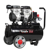 CEVIK PRO - CA-PRO25SILENC - Compresor de Aire Silencioso - 59 dB - Capacidad de 25 L - Motor de 1.5HP - Presión Máx 8 Bar - Caudal de 150 l/min - Sin Aceite - Sin Mantenimiento - Compacto y Portátil