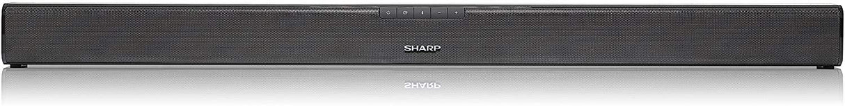 Sharp HT-SB110 Barra de Sonido, Cine en Casa, Bluetooth, HDMI, ARC/CEC, Potencia Máxima Total de Salida 90 W, Control Remoto, 80 cm, Color Negro